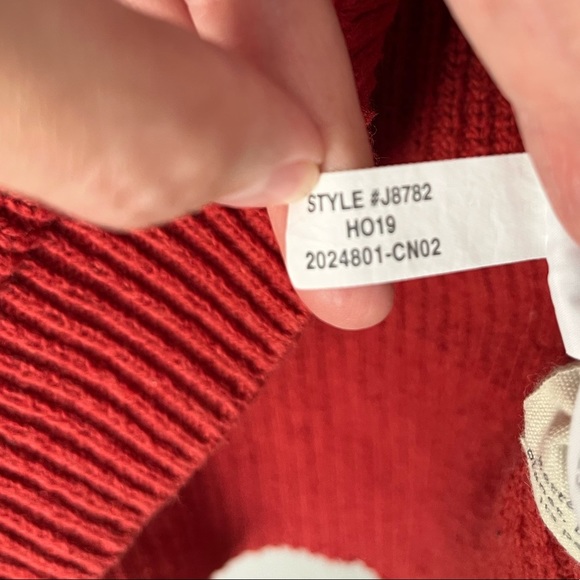 Madewell pocket pullover sweater rust large - Picture 6 of 7